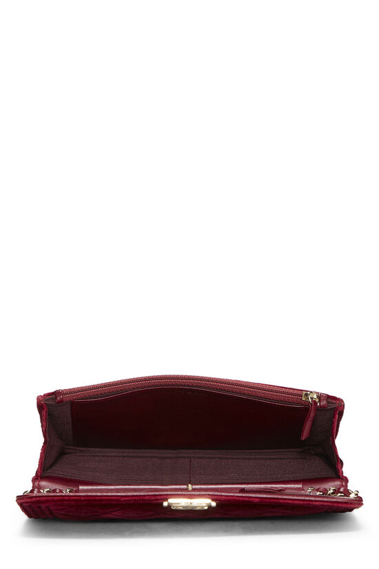 Red Quilted Velvet Boy Wallet on Chain (WOC), , large image number 6