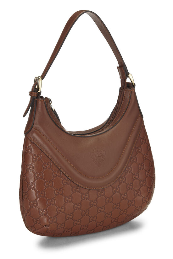 Brown Guccissima Leather Hobo , , large image number 1