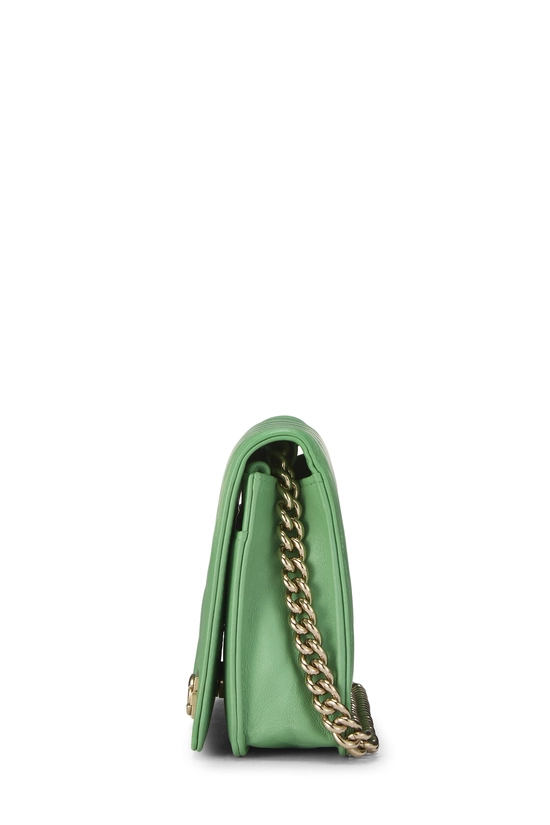 Green Lambskin Boy Wallet on Chain (WOC), , large image number 2