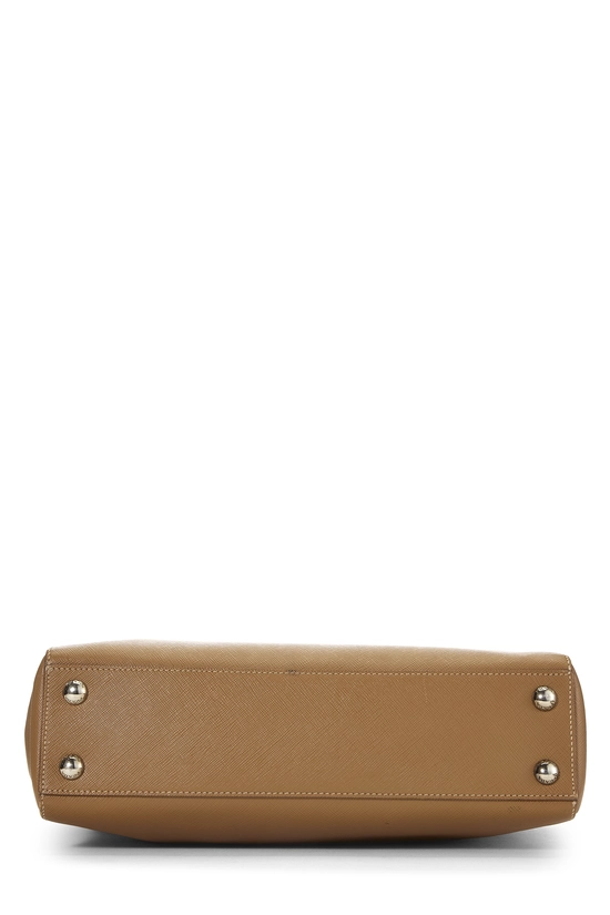 Brown Saffiano Open Tote, , large image number 4