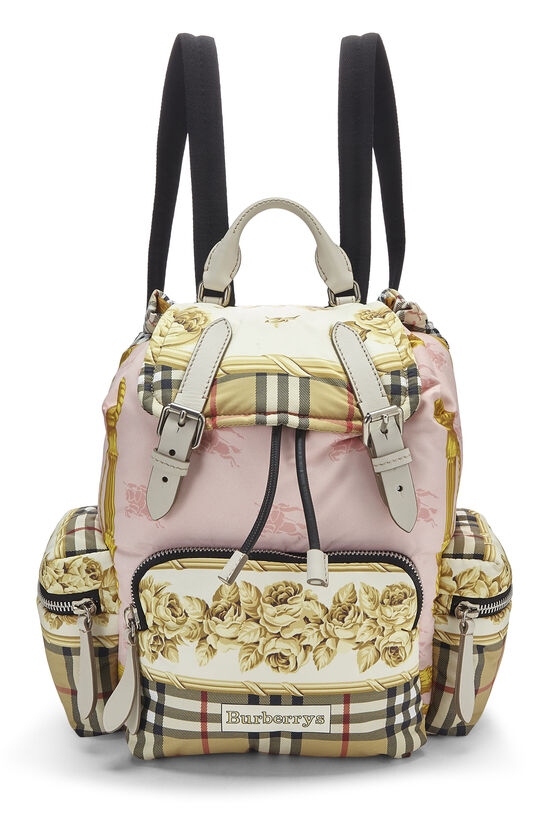 Burberry Multicolor Nylon Rucksack Backpack Medium QKB03N21M7009