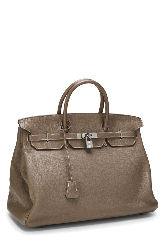Etoupe Togo Birkin 40, , large image number 1