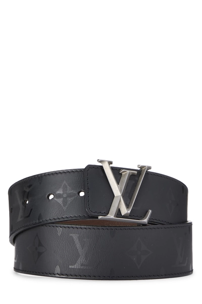Black Monogram Illusion Ceinture Pryamide 85