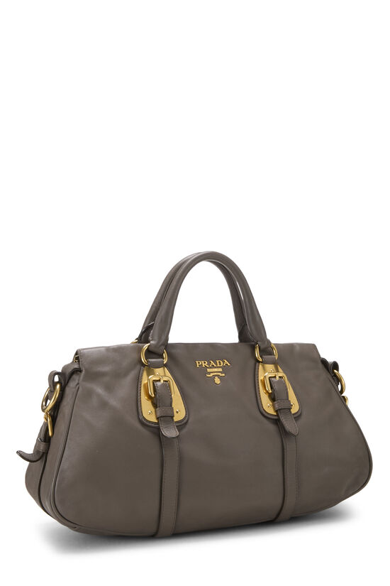 Grey Calfskin Bauletto Handbag Medium, , large image number 1