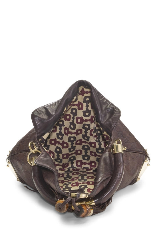 Brown Guccissima Leather Indy Hobo, , large image number 5