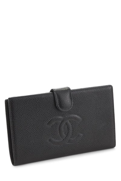 Black Caviar Timeless 'CC' Long Wallet, , large