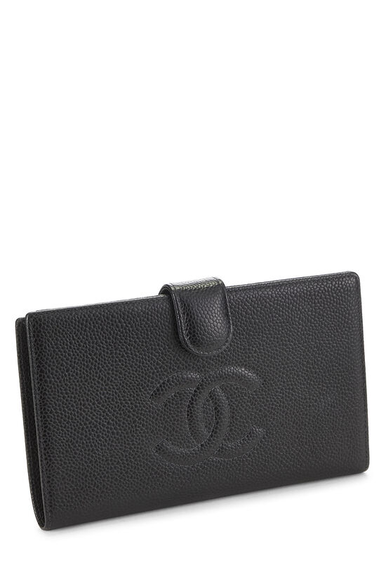Black Caviar Timeless 'CC' Long Wallet, , large image number 1
