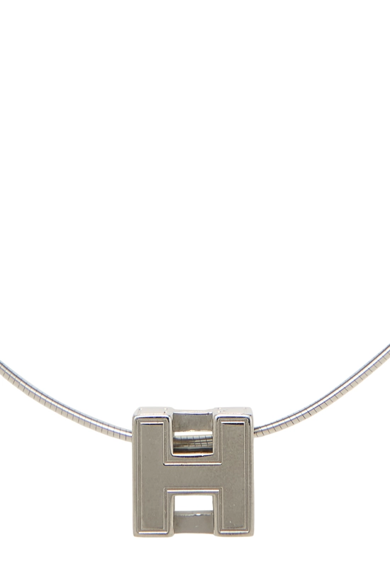 Silver Cage d'H Necklace, , large image number 1