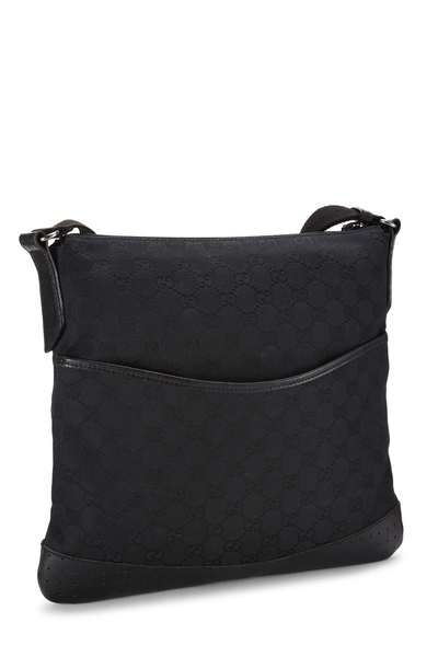 Gucci Black GG Canvas Web Pocket Messenger — photo 2