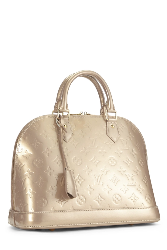 Beige Poudre Monogram Vernis Alma PM NM, , large image number 1