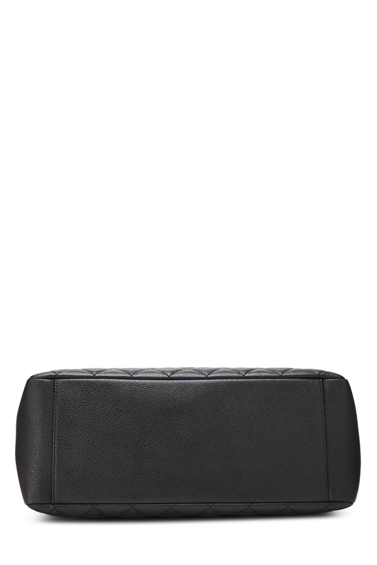 Black Quilted Caviar Grand Shopping Tote (GST), , large image number 4