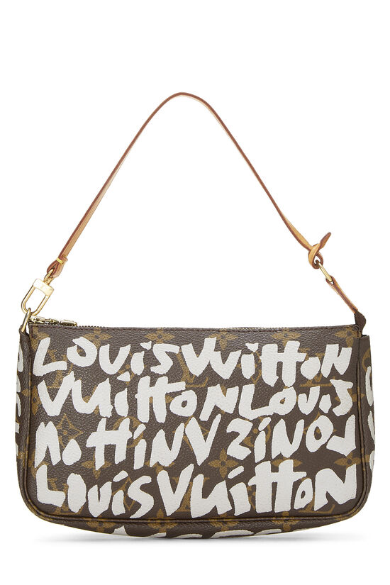 Stephen Sprouse x Louis Vuitton Grey Monogram Graffiti Pochette Accessories, , large image number 1