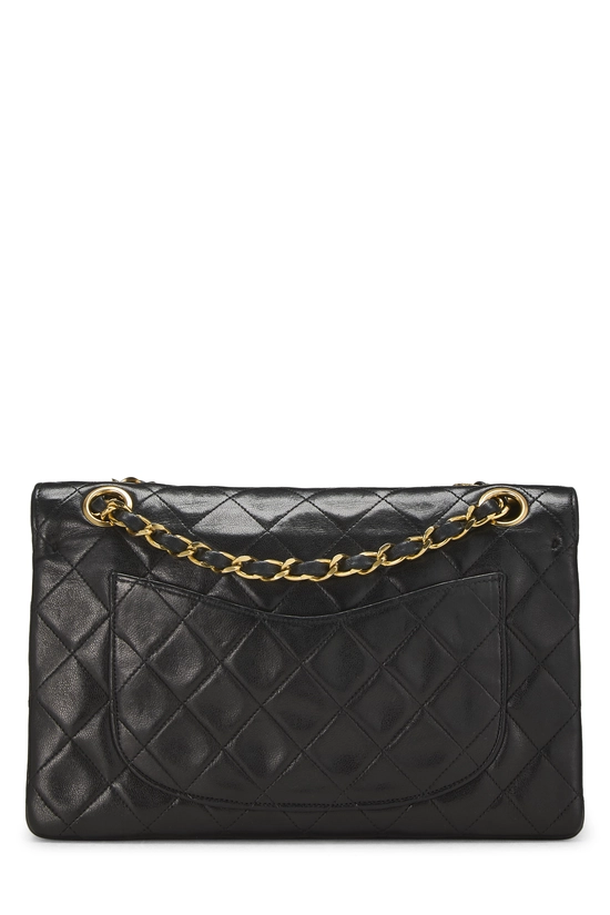 Black Quilted Lambskin Curved Flap Small, , large image number 3
