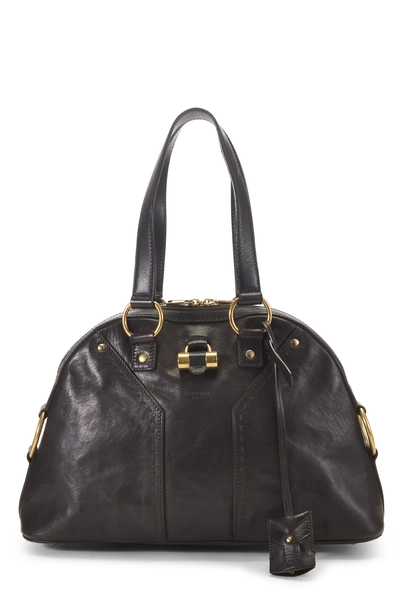 Saint Laurent Brown Leather Muse Medium
