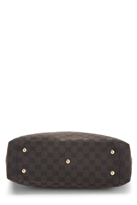 Brown GG Canvas Tote, , large image number 4