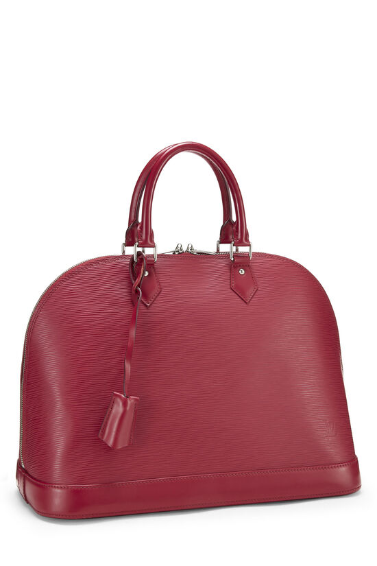 Bag Louis Vuitton Burgundy In Leather