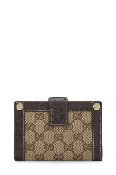 Brown Original GG Canvas French Wallet