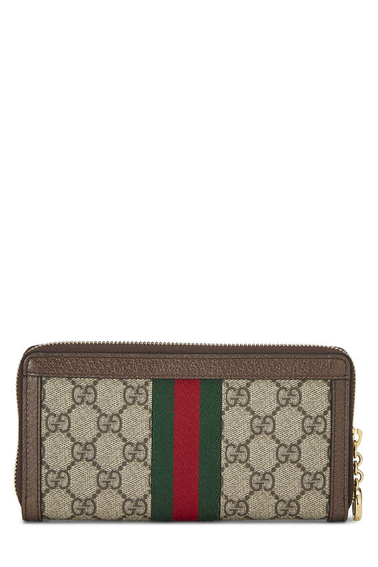 Original GG Supreme Canvas Ophidia Zip Wallet, , large image number 2