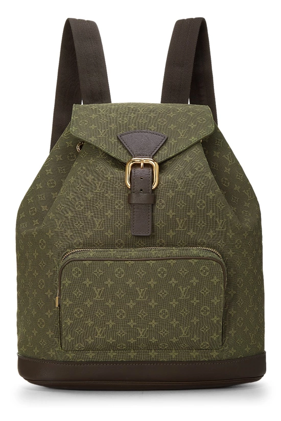 Green Monogram Mini Lin Montsouris GM, , large image number 0