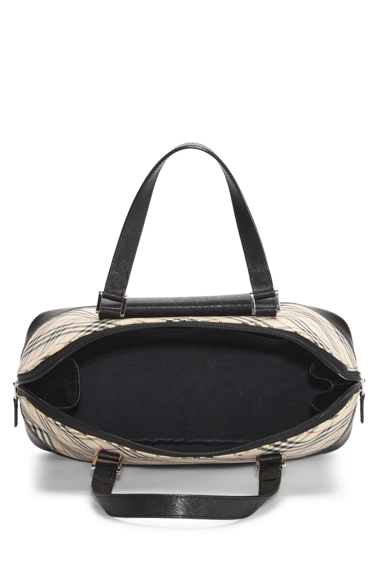 Black House Check Jacquard Bowler Handbag Small, , large image number 5
