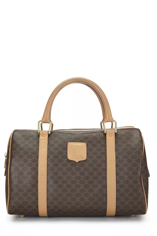 Brown Coated Canvas Macadam Handbag, , large image number 0