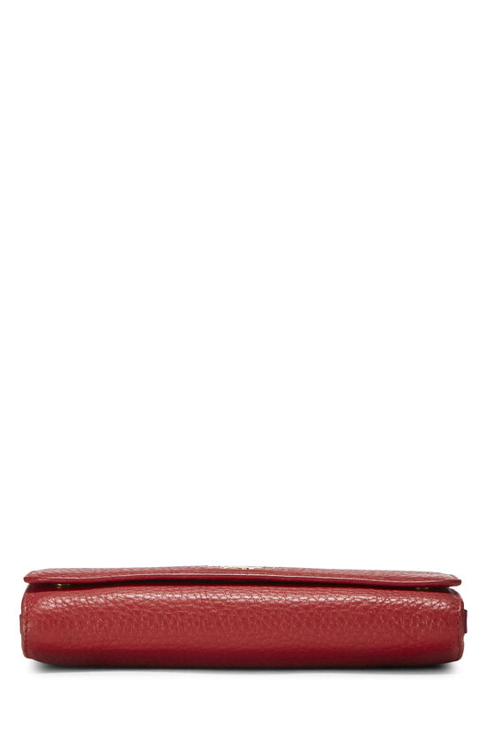 Red Vitello Daino Wallet On Chain (WOC) Small, , large image number 5