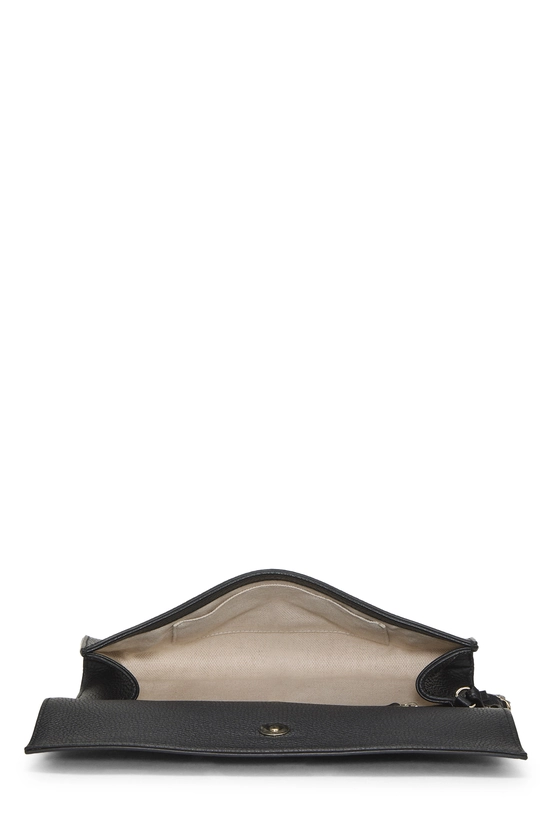 Black Leather Soho Clutch, , large image number 5