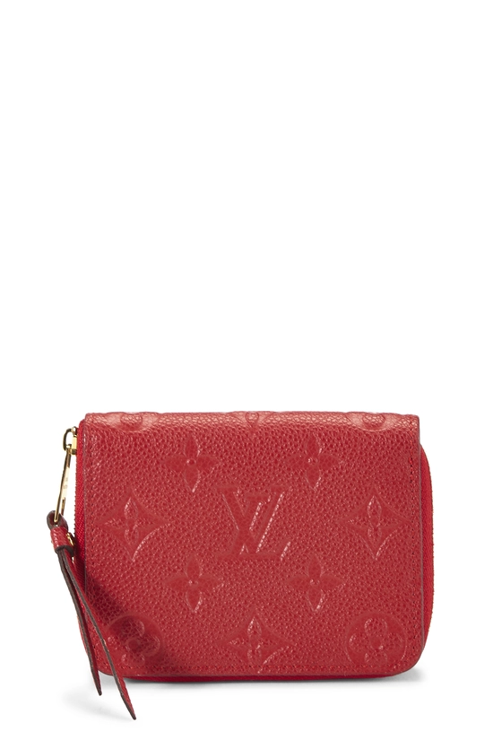 Red Monogram Empreinte Zippy Coin Purse, , large image number 0