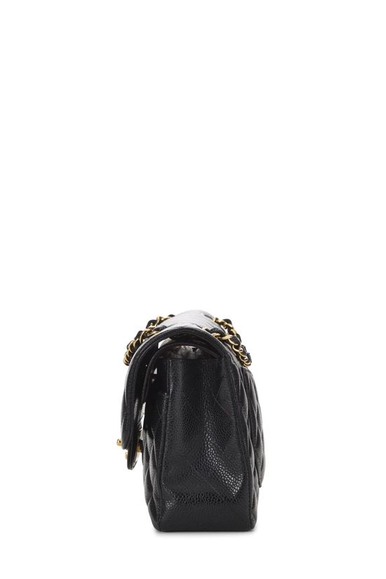 Black Quilted Caviar Classic Double Flap Small, , large image number 2