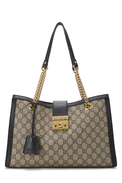 Original GG Supreme Canvas Padlock Tote