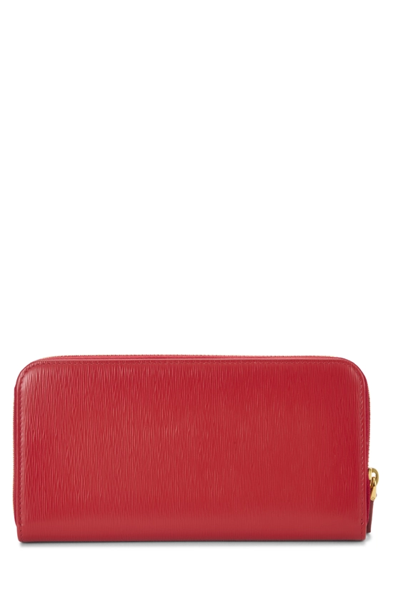 Red Vitello Move Zip Around Wallet, , large image number 2