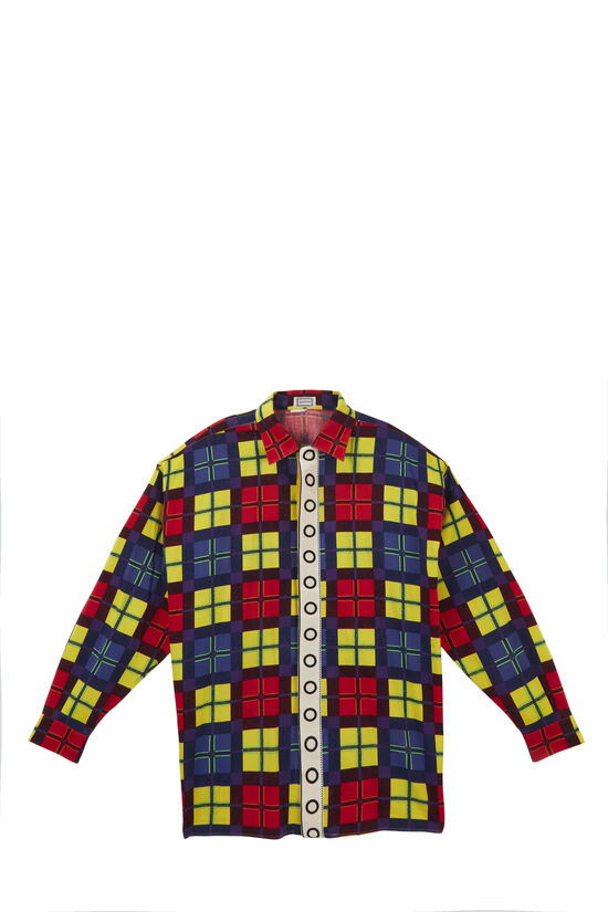 André Leon Talley Gianni Versace Multicolor Shirt, , large image number 1