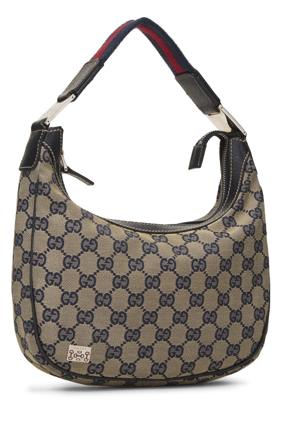 Navy Original GG Canvas Pop Hobo, , large image number 1