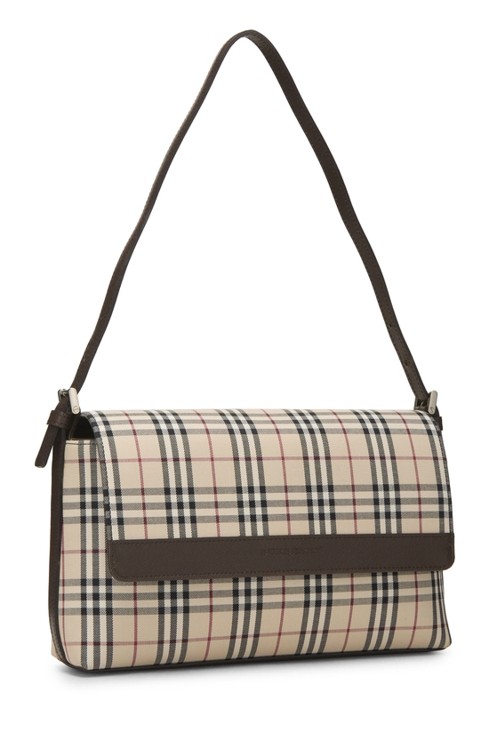 Brown House Check Jacquard Handbag Small, , large image number 1
