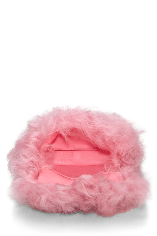 Pink Shearling Card Holder, , large image number 5