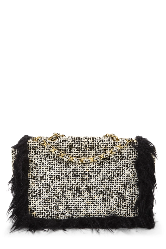 White Tweed Flap Bag Maxi, , large image number 3