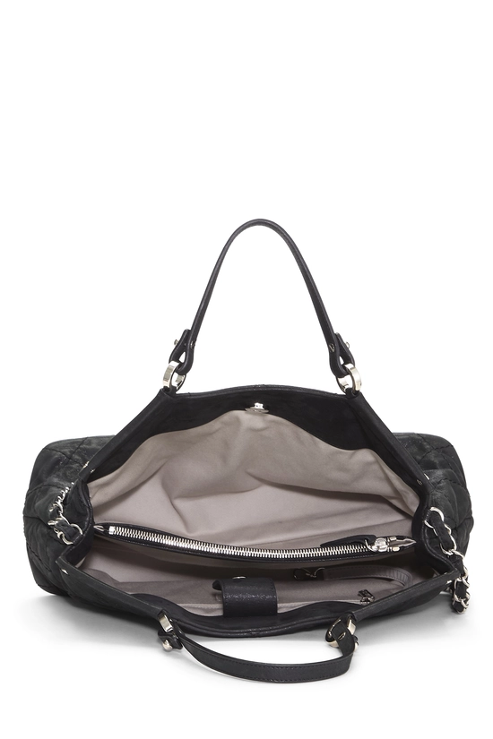 Black Nubuck Leather Sea Hit Tote Bag Small, , large image number 5