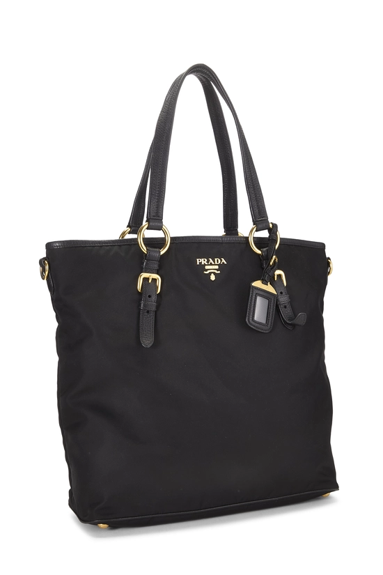 Black Nylon Convertible Tote Large, , large image number 1