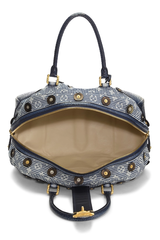 Blue Monogram Denim Bowly, , large image number 5