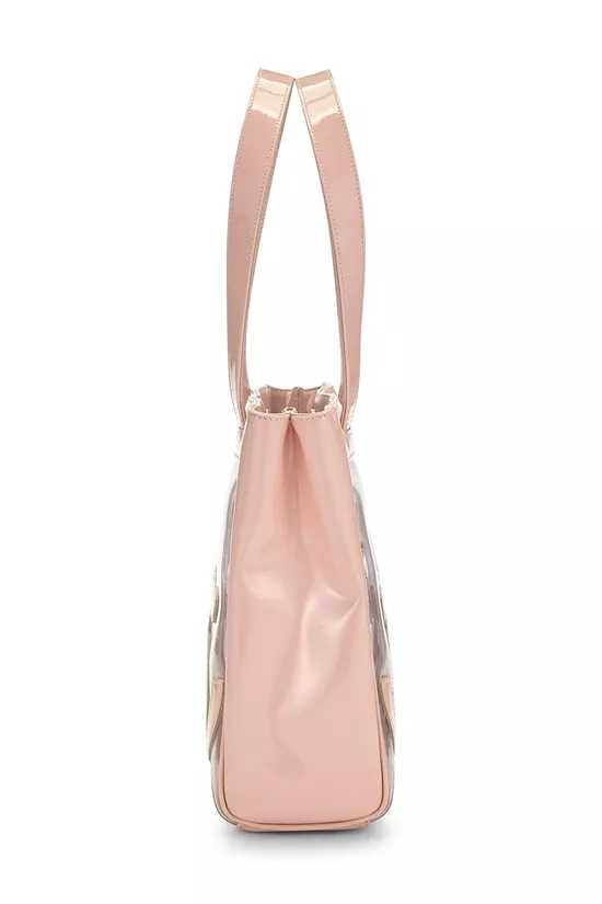 Hot Pink Patent Leather 3 'CC' Tote Bag Medium, , large image number 2