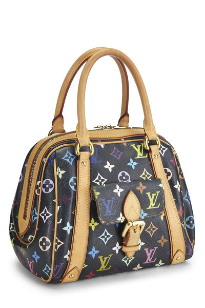 Louis Vuitton x Takashi Murakami Black Multicolore Canvas Pochette Accessoires - Handbag | Pre-owned & Certified | used Second Hand | Unisex