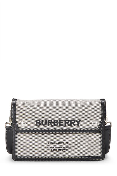 Black Canvas Horseferry Crossbody Small