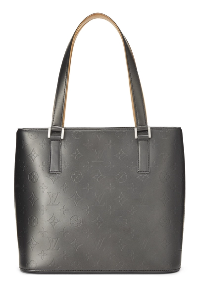 Louis Vuitton Grey Monogram Vernis Mat Stockton — photo 1