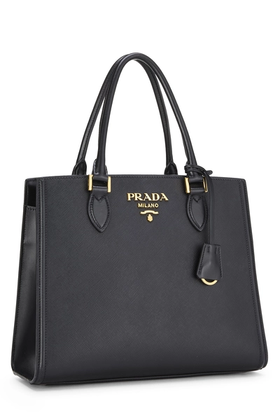 Black Saffiano Convertible Handbag, , large