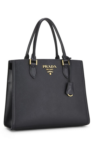 Black Saffiano Convertible Handbag, , large