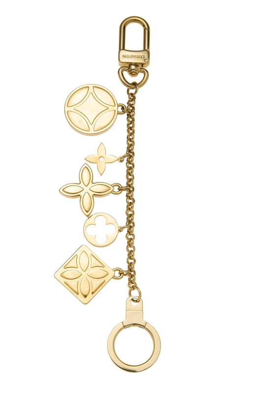 Gold Ice Flower Bag Charm, , large image number 1