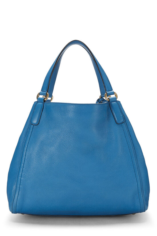 Coach Blue Leather Shoulder Bag (Tote)