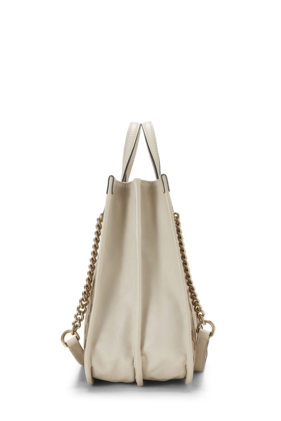 White Original GG Canvas 1955 Horsebit Tote, , large image number 2
