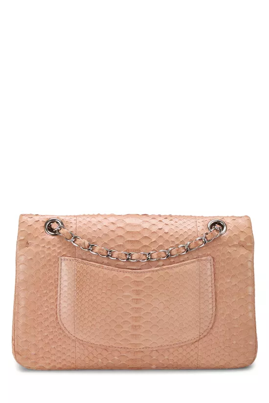 Pink Python Classic Double Flap Medium, , large image number 3