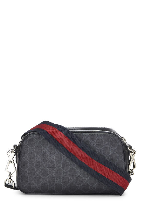 Black Coated Canvas Web Crossbody, , large image number 3